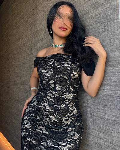 فستان غادة  - (XXXL) الصدر:١٠٢سم , الخصر:٩١سم