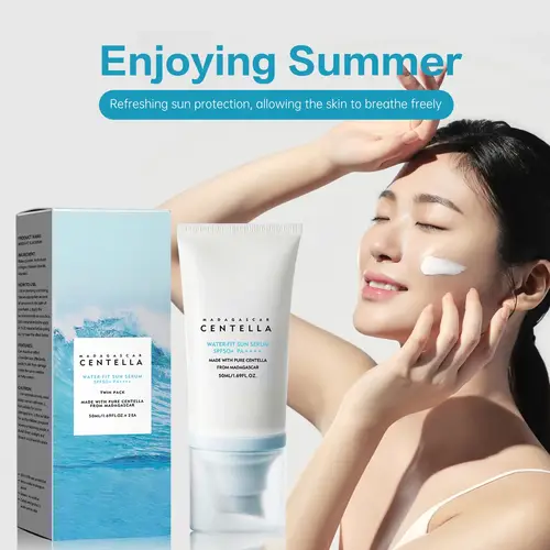 2/1 قطعة SPF50 + كريم وقاية من الشمس Centella قوي للأشعة فوق البنفسجية حماية المياه القائمة على واقية من الشمس الجسم Sunblock ترطيب العناية بالبشرة