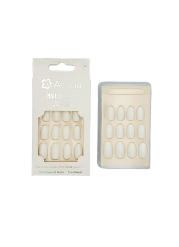 Artificial nails اظافر صناعيه 24 قطعة  درجة اللون (18)