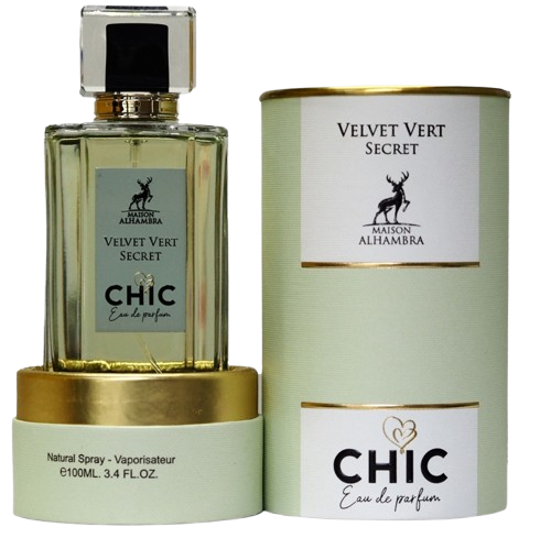 CHIC VELVET VERT SECRET(M.H.)EDP.100ML عطر شك فلفيت فيرت سكريت (م.ه) نسائي 100 مل