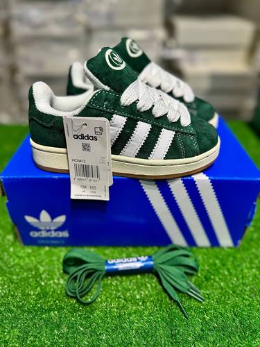 adidas campus green &white For Kids