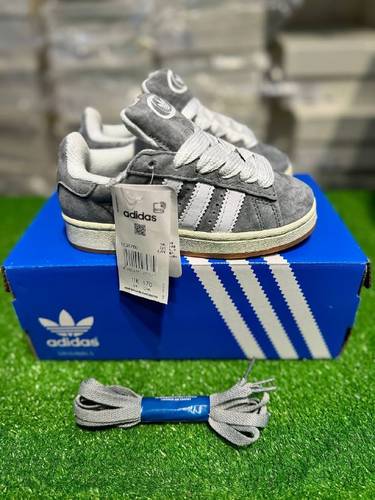 adidas campus grey&white For Kids
