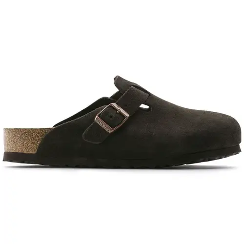 Birkenstock   Boston   Suede   -   Brown