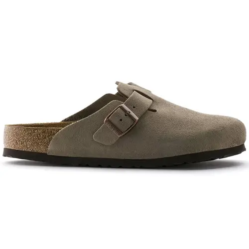 Birkenstock   Boston   Soft   Fotbed   Velvet   Leather