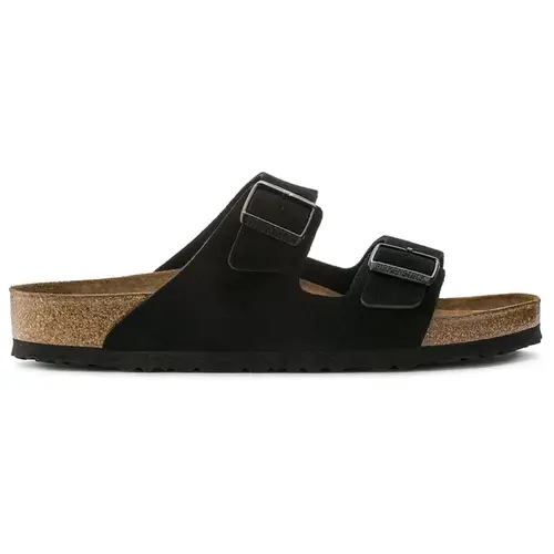 Birkenstock   Arizona   Suede   Leather   black