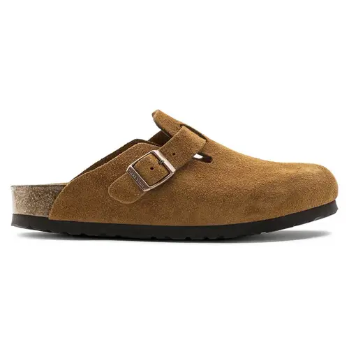 Birkenstock   Boston   Suede-Brown   Mink