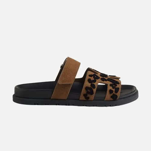 Chypre Sandal Tufted Suede Goatskin Women