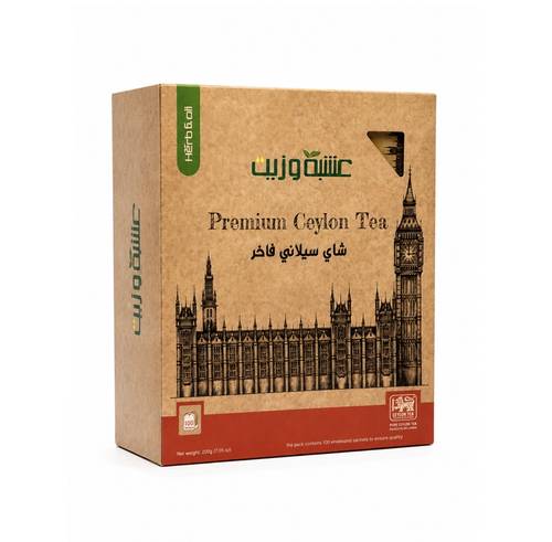 شاي سيلاني فاخر -  100 ظرف