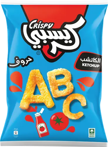 كريسبي حروف بالكاتشب 18x16 جم