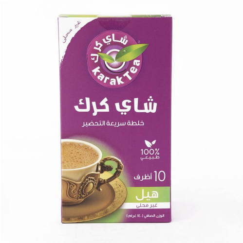 شاي كرك بالهيل بدون سكر ( 10 أظرف )