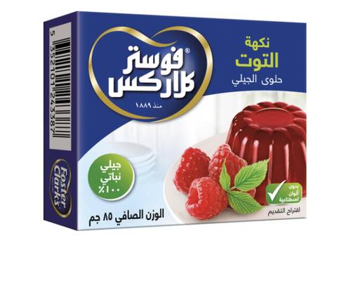 فوستر كلاركس جيلي بنكهة التوت 6  80x جم