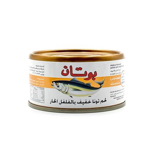بوتان لحم تونة خفيف بالفلفل الحار