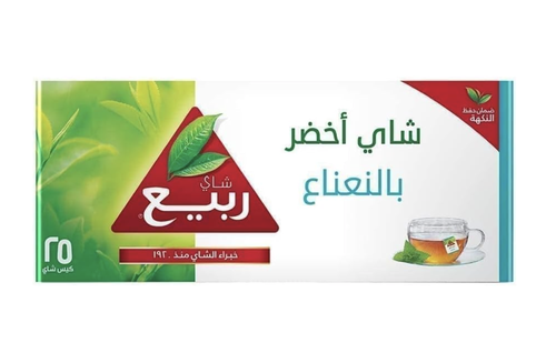 شاي ربيع أخضر بالنعناع  25 كيس 