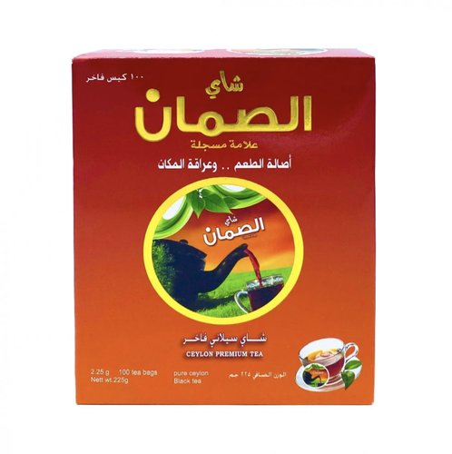 شاي الصمان أحمر 100  كيس 