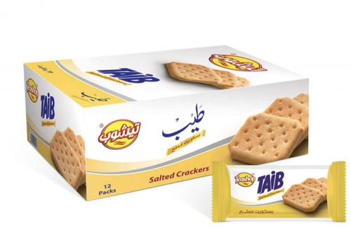 تيشوب بسكويت مملح طيب 12 حبه 75Xجم