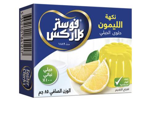 فوستر كلاركس جيلي بنكهة الليمون 6 × 80 جم 