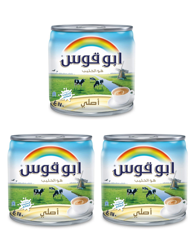 ابو قوس حليب مبخر 3 علب ×170جم