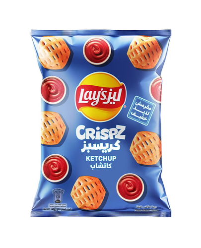ليز كريسبز بطاطس بالكاتشب 21 كيس ×12جم