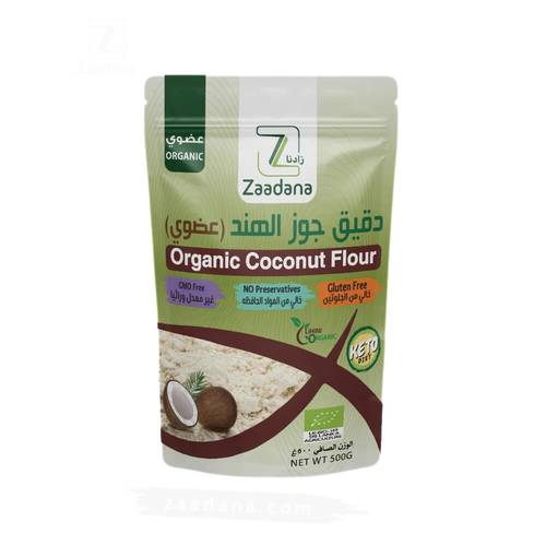 زادنا دقيق جوز الهند عضوي 500 جم