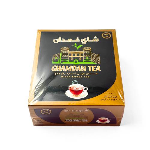 شاي غمدان كيني اسود 100 كيس شاي 