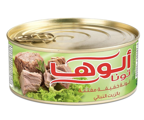 الوها تونة خفيفة مفتتة في زيت نباتي 