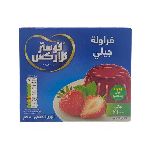 فوستر كلاركس جلي بنكهة الفراولة 6 80x جم
