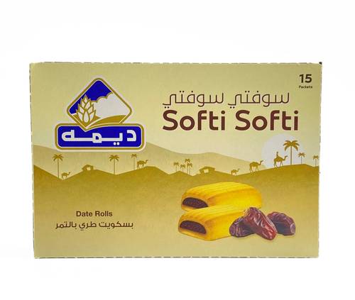 ديمة سوفتي بسكويت بالتمر الطري 21x15جم 