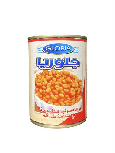 جلوريا فاصوليا مطبوخة في صلصة الطماطم 