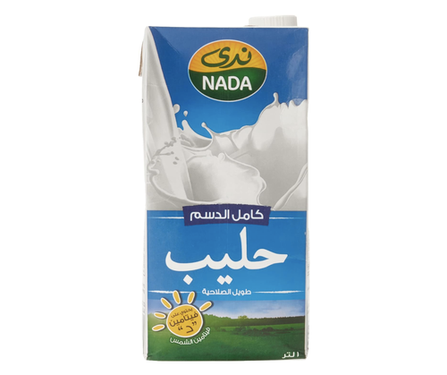 ندى حليب كامل الدسم طويل الاجل 1 لتر 