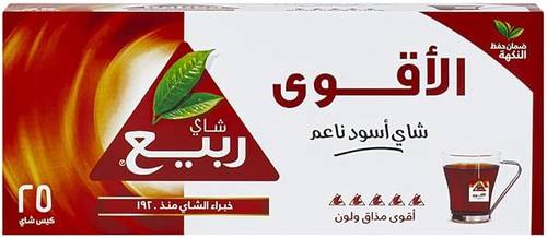 شاي ربيع أسود ناعم 25 كيس 