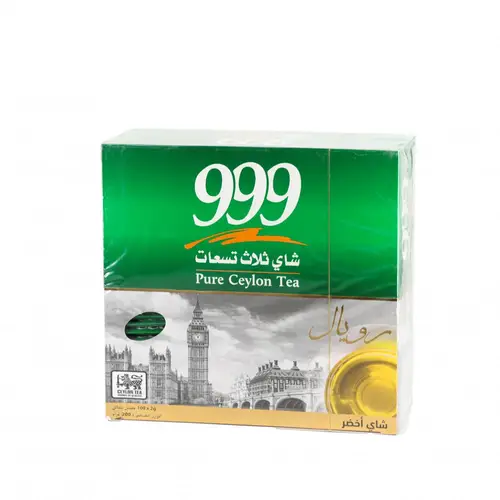 999 شاي أخضر 100 كيس