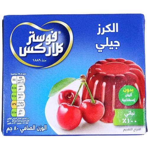 فوستر كلاركس جلي بنكهة الكرز 6 حبة 80x جم