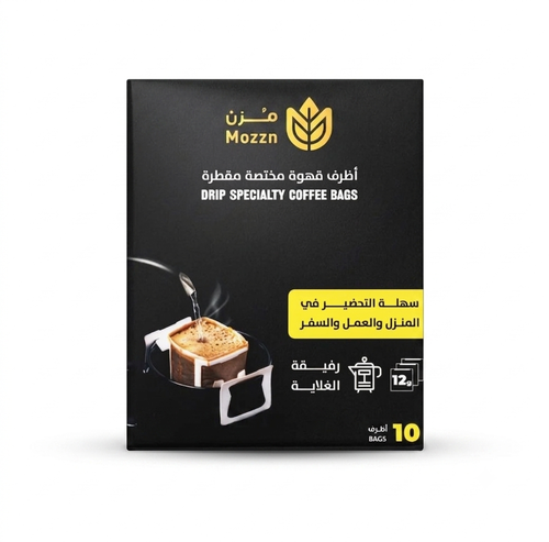 مزن قهوة مختصة مقطرة اثيوبيه 10 اظرف ×12 جم