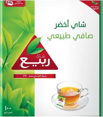 شاي ربيع اخضر 100 كيس 