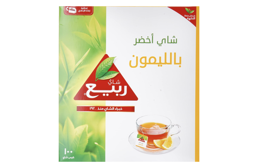شاي ربيع أخضر بالليمون 100 كيس