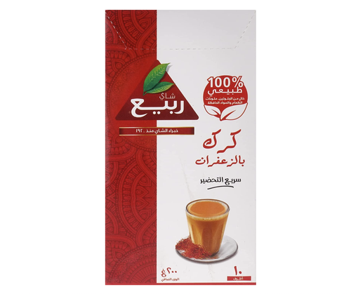 شاي ربيع كرك بالزعفران 10 أظرف 20xجم