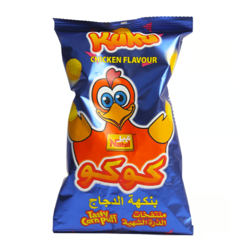 كوكو كرات الذرة بنكهة الدجاج 16جم 22x حبة
