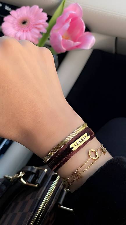 اسورة مخملية | Velvet Bracelet