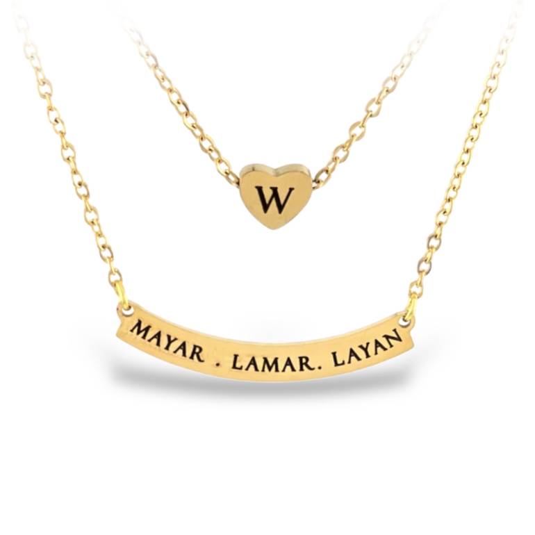 قلاده ثنائية | double necklace