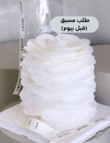 كيكة الويفر وردة حجم كبير