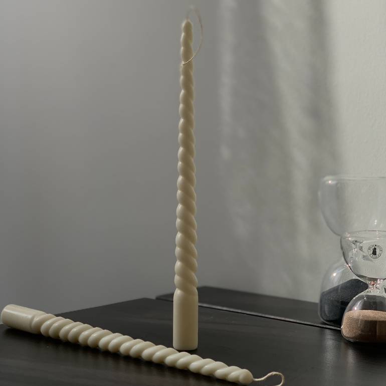 Two-piece Spiral Candle