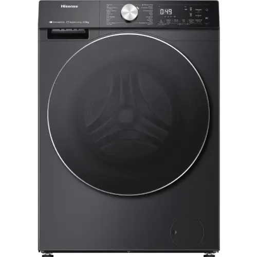غسالة هايسنس فتحة أمامية 12 ك اسود - WD5S1245BB6
