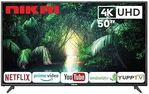 شاشة نيكاي 50 بوصة ذكية – دقة 4K UHD – نظام أندرويد – موديل UHD50SLED4