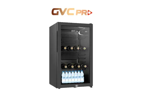 ثلاجة جي في سي برو صغيرة 3 قدم اسود GVRG-155