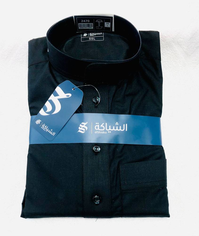 ثوب الشياكة أسود-رجال (57) (XL)	