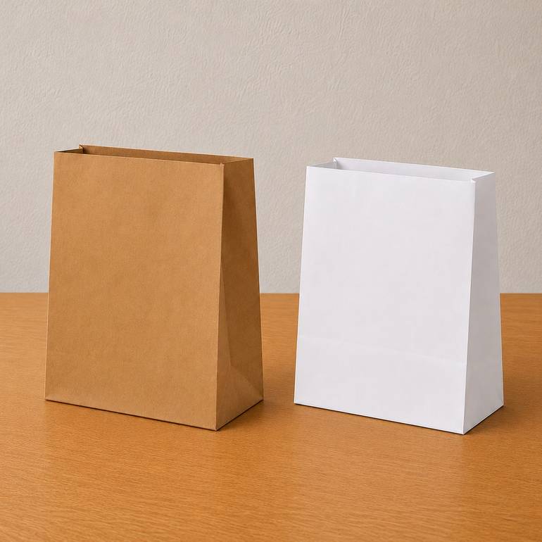 Paper bags without handles