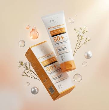 بي تي سولير أكوا جل واقي شمس للوجه SPF 50  |50مل