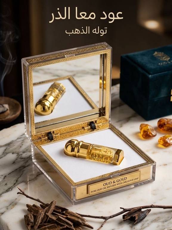 عود مع ذهب