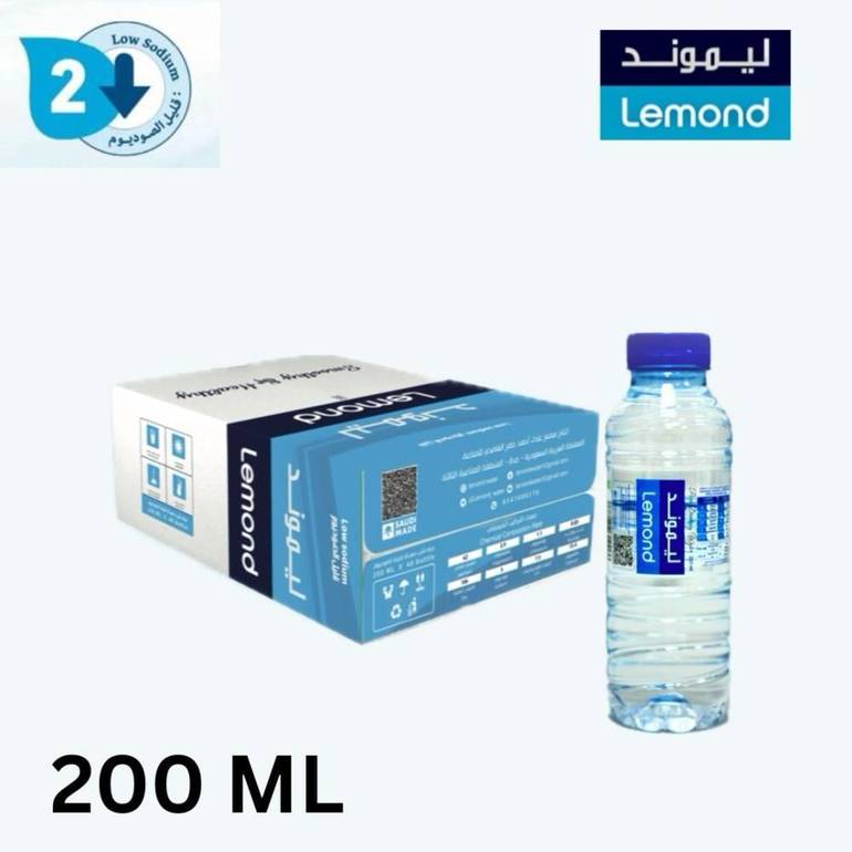 مياه ليموند 200 مل كرتون 48 عبوة
