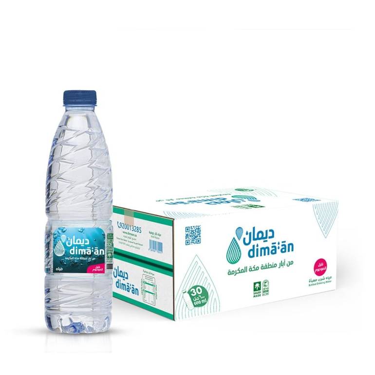 مياه ديمان 600 مل 30 عبوة